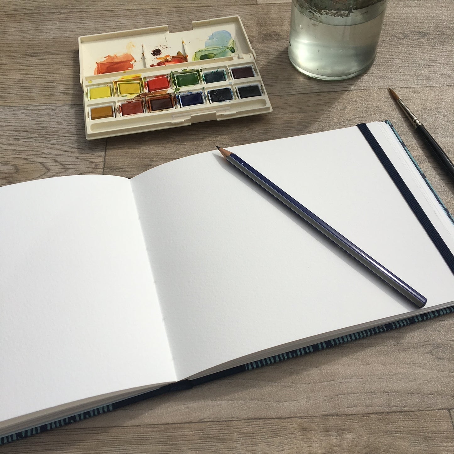 Medium Handmade Sketchbooks with exposed stitch on spine