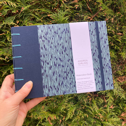 Medium Handmade Sketchbooks with exposed stitch on spine